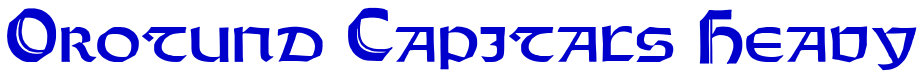Orotund Capitals Heavy 字体